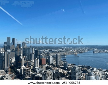 View of Seattle from the deck of the Space Needle