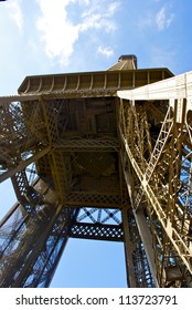 View of the second floor of the Eiffel Tower