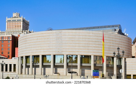 View Of The Senate Of Spain Palace In Madrid, Spain