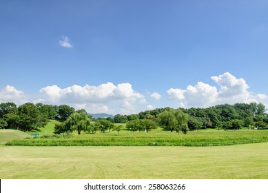 View Of Seoul Olympic Park In A Sunny Day