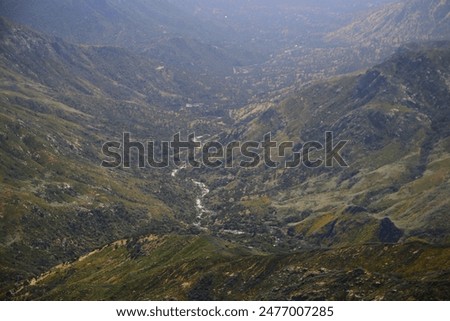 View of Sequoia National Park from Moro Rock, Sequoia National Park, Sierra Nevada, California