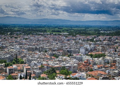 View Of Serres City, Greece.