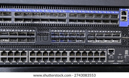 View of servers and data centers for Artificial Intelligence