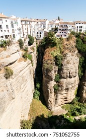The View of the Settlement on the Mountain Top in Ronda, Spain