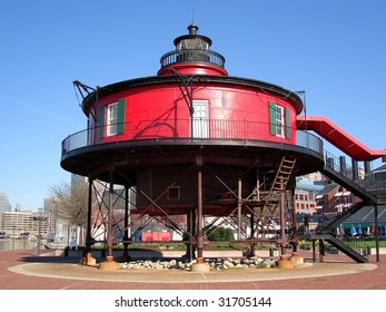 View of Seven Foot Knoll Lighthouse Baltimore