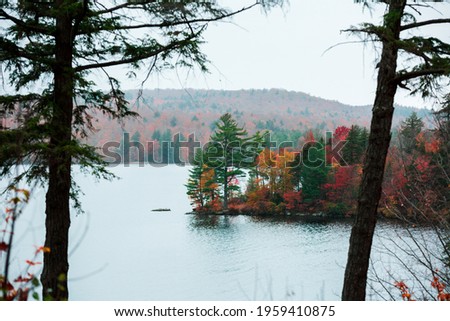 A view from Seventh Lake, Adirondack, NY