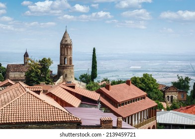 View Of Sighnaghi And Alazani Valley, Georgia.