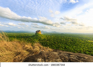 View Of Sigiriya Rock Fortress From Pidurangala Rock