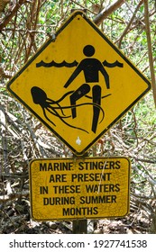 View Of Signboard, Thala Beach Nature Reserve, Oak Beach, Queensland, Australia