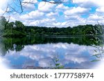 View of Silver Lake at Blackwell Forest Preserve in Illinois.