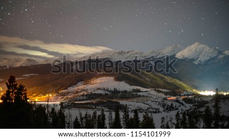 View of Silverthorne and Frisco, Colorado