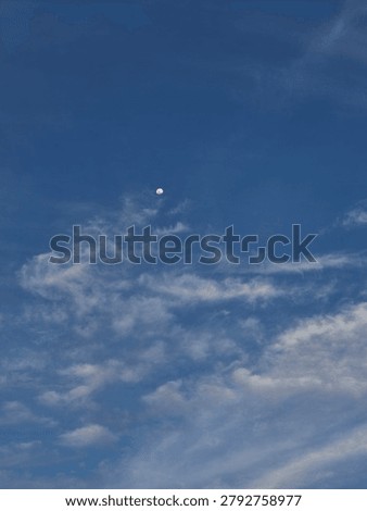 The view of the sky approaching nightfall