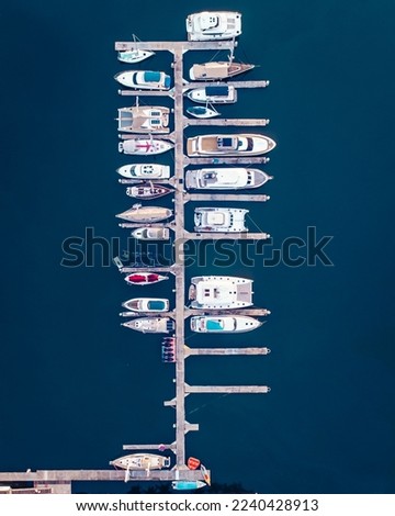 Similar – Aerial View Of Luxury Yachts And Boats In Port At The Black Sea