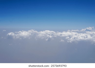 View from the sky, cloud, a group of clouds in the sky, India