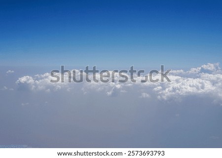 View from the sky, cloud, a group of clouds in the sky, India
