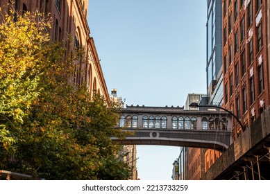 A View Of A Skybridge In The City 