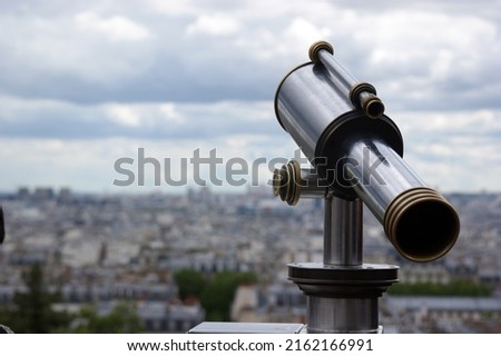 View of the skyline of Paris from Montmartre