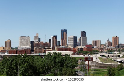 A View Of The Skyline Of Saint Paul, Minnesota.