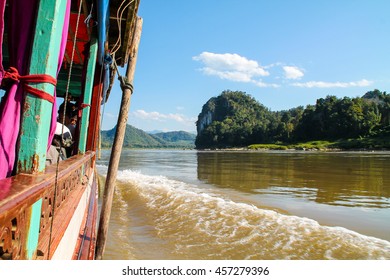 View From The Slow Boat To Luang Prabang In Laos