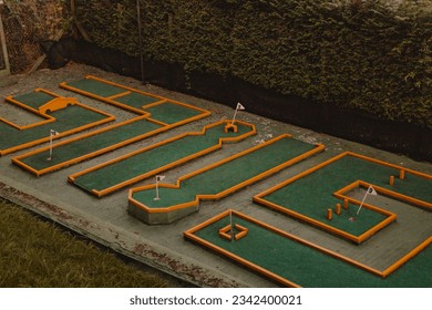 view of small empty golf course