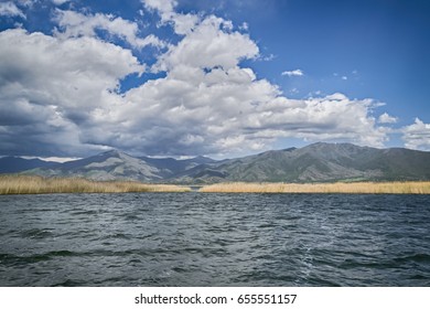 View At The Small Prespa Lake, Greece.