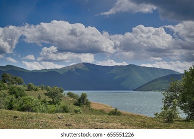 View At The Small Prespa Lake, Greece.