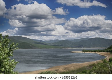 View At The Small Prespa Lake, Greece.