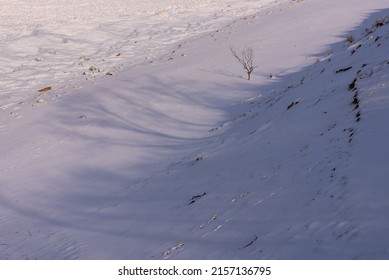 A View Of The Snow-covered Indiana Dunes National Park, Indiana, USA, Lake Michigan, Great Lakes In Winter