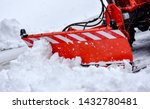 view of a snowplow in action
