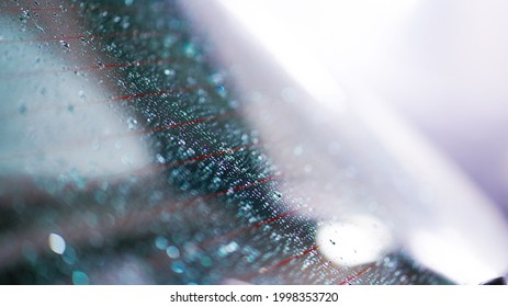 A View Of A Soapy Windshield From Inside Of A Car At The Carwash