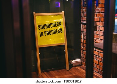 view of soundcheck in progress 
