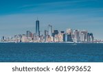 View of the Southern Tip of Manhattan from the Staten Island Ferry, New York City