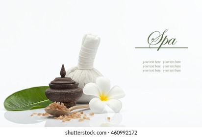 view of spa theme object on white background.