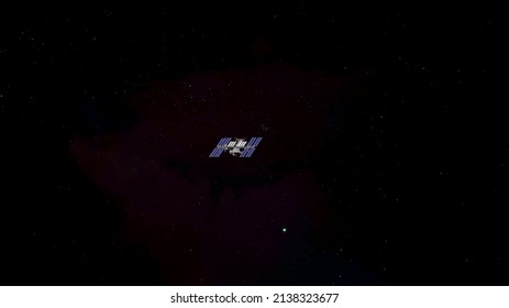 View of a space station 