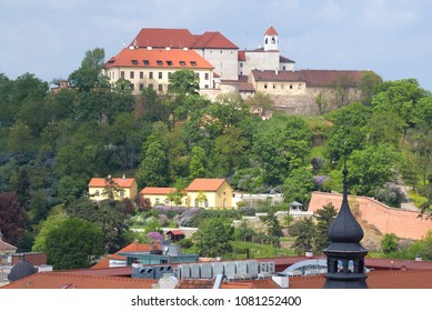 View of the Spielberk castle on a sunny spring day. Brno, Czech Republic