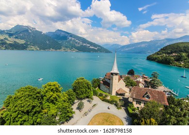 View Spiez Church Schlosskirche Spiez Locates Stock Photo 1628798158 ...