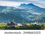 View of Sri Swarnagiri Temple, Nuwara Eliya, Central Province, Sri Lanka, Asia