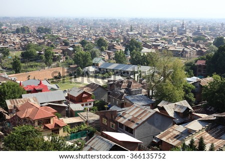 View of Srinagar City
