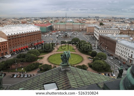 View from St. IsaacÂ´s cathedral, Saint Petersburg, Russia