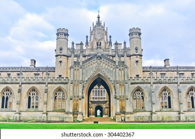 View Of St John's College, University Of Cambridge In Cambridge, England, UK.