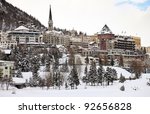 View of St. Moritz during winter