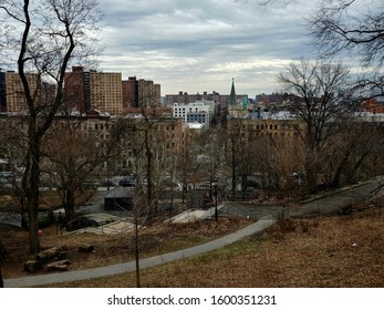 View Of St. Nicholas Park In The Harlem Neighborhood Of New York City