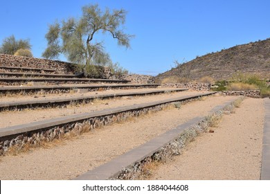 View Of Steps At Thunderbird Park In Glendale Arizona