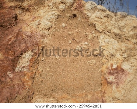 a view of stratigraphy soil