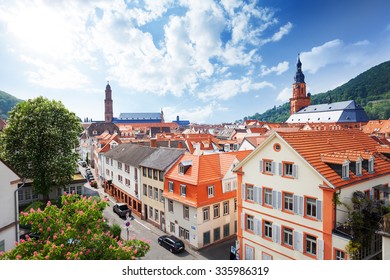 View Of The Street In Heidelberg, Germany