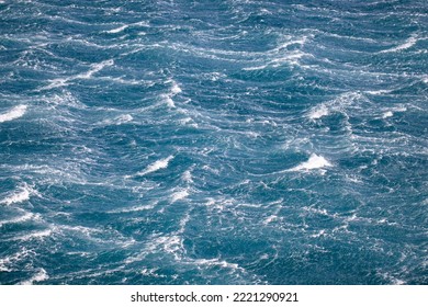 View To The Strong Stormy Sea During Strong Wind, Nature Concept