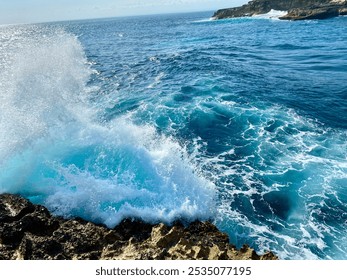 The view of the strong waves hitting the cliffs and looking out at the vastness of the ocean is both amazing and dangerous.