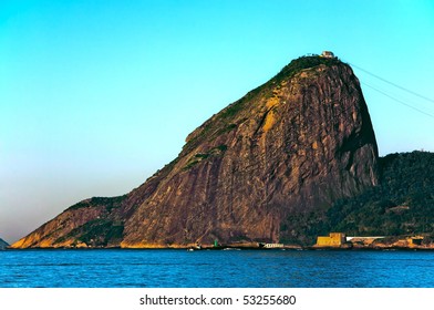 View Of The Sugar Loaf Mountain In Rio De Janeiro Brazil