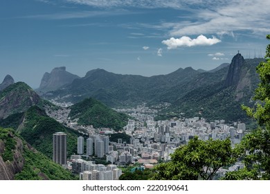 View From The Sugarloaf Mountain (Pão De Açucar) In Rio De Janeiro. Brazil. Cityscape.