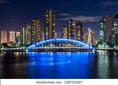 View Of The Sumida River In Tokyo